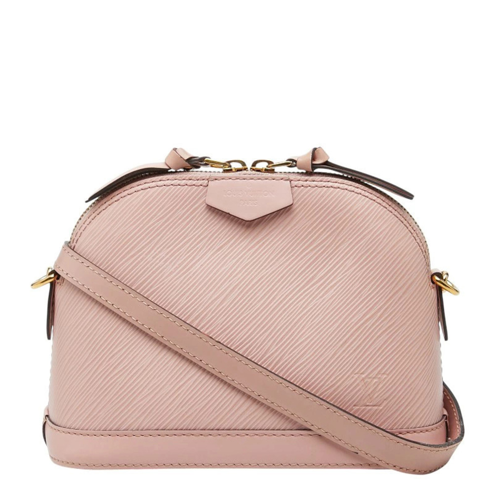 Louis Vuitton Epi Alma Chain Crossbody Bag Rose Pink Ballerine Pink Leather